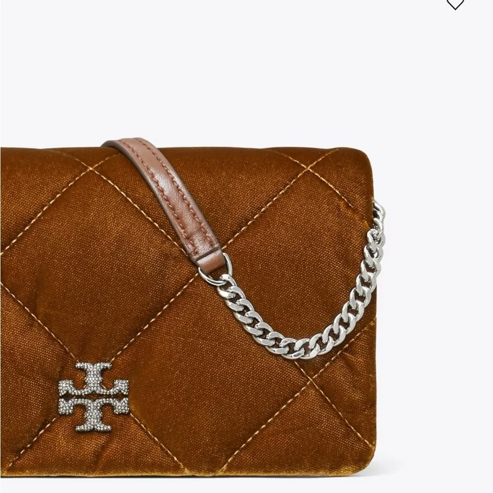 Tory Burch KIRA DIAMOND QUILT VELVET CROSSBODY bag